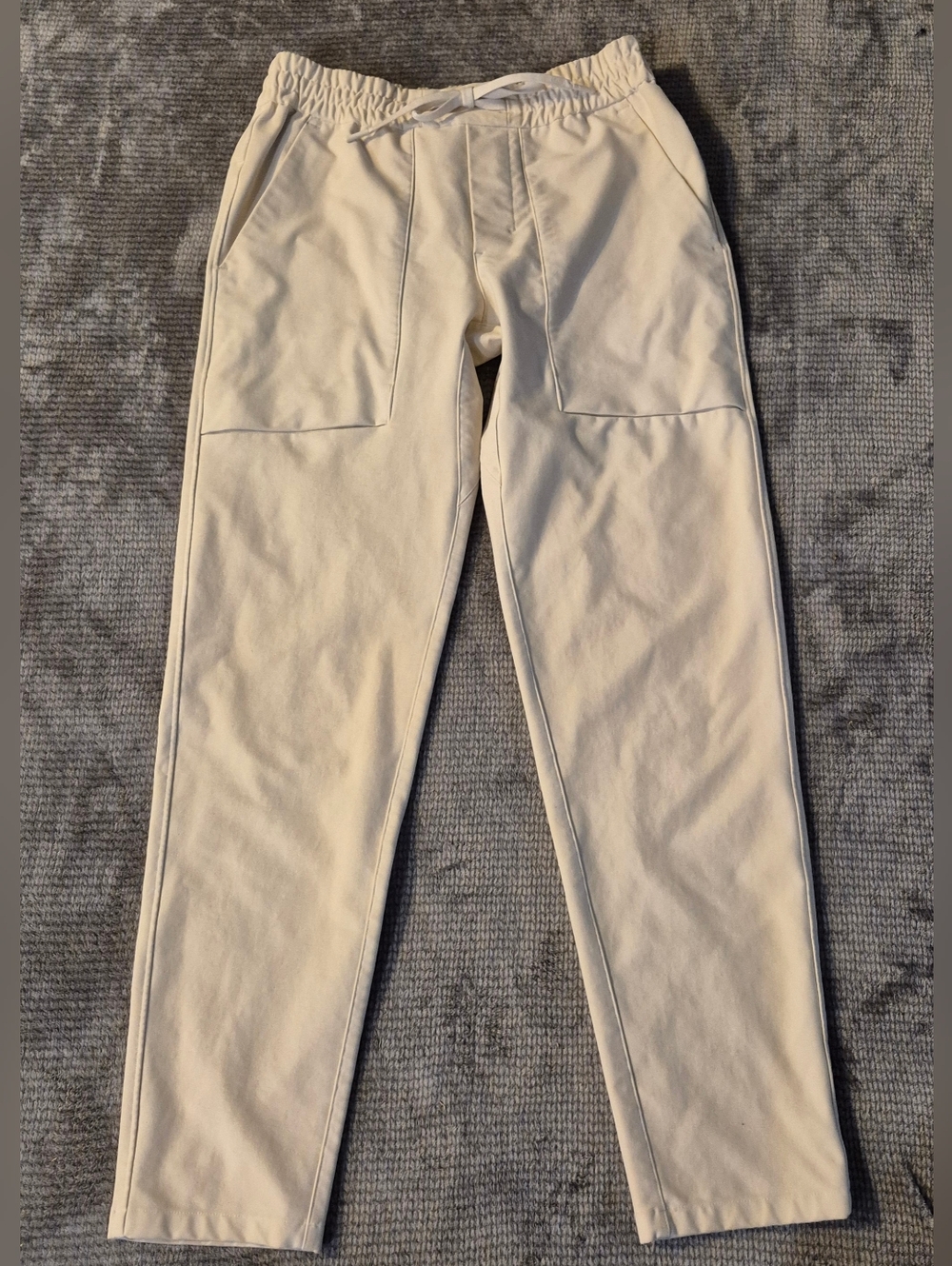 Lululemon Bowline Pant *Utilitech 30" Mens Small Drawstring Lt Khaki RN 106259,